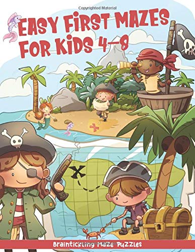 Easy First Mazes For Kids 4-8: Braintickling Maze Puzzles baixar o livro de graça