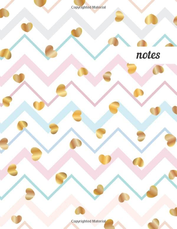 capítulo por capítulo baixar Notes: College Ruled Lined Journal, Cute Golden Pattern Design - Perfect for Office, School, College, Writing & Note Taking - Large 8.5 x 11 inches - 110 Pages