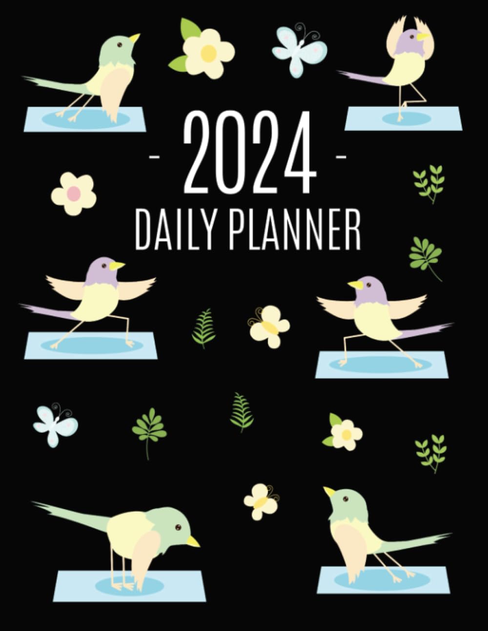 Bird Yoga Planner 2024: Beautiful Monthly 2024 Agenda Year Scheduler | Large Funny Animal Organizer with Meditation Yoga Mat | 12 Months: January–December 2024 baixar o livro de graça