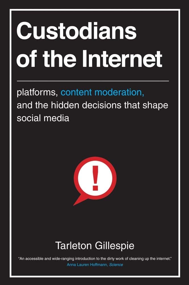 ler totalmente Custodians of the Internet: Platforms, Content Moderation, and the Hidden Decisions That Shape Social Media