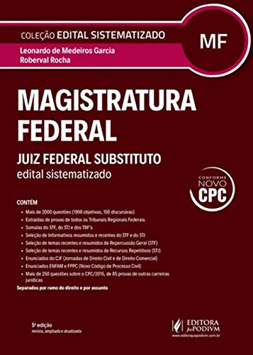 ler totalmente Magistratura Federal. Juiz Federal Substituto. Provas Discursivas Comentadas - Coleção Preparando Para Concursos