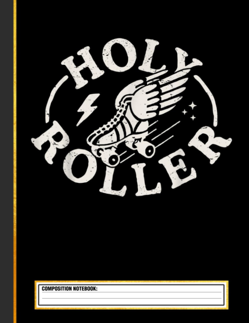 ler totalmente Holy Roller Skating Skater Skate Shoes Retro Vintage Composition Notebook