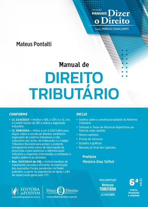 capítulo por capítulo baixar Manual De Direito Tributario - 6 Edição 2025 Juspodivm