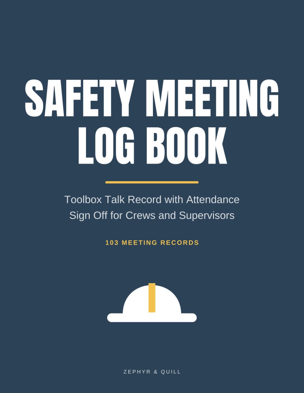 capítulo por capítulo baixar Safety Meeting Log Book: Toolbox Talk Record with Attendance Sign Off for Crews and Supervisors