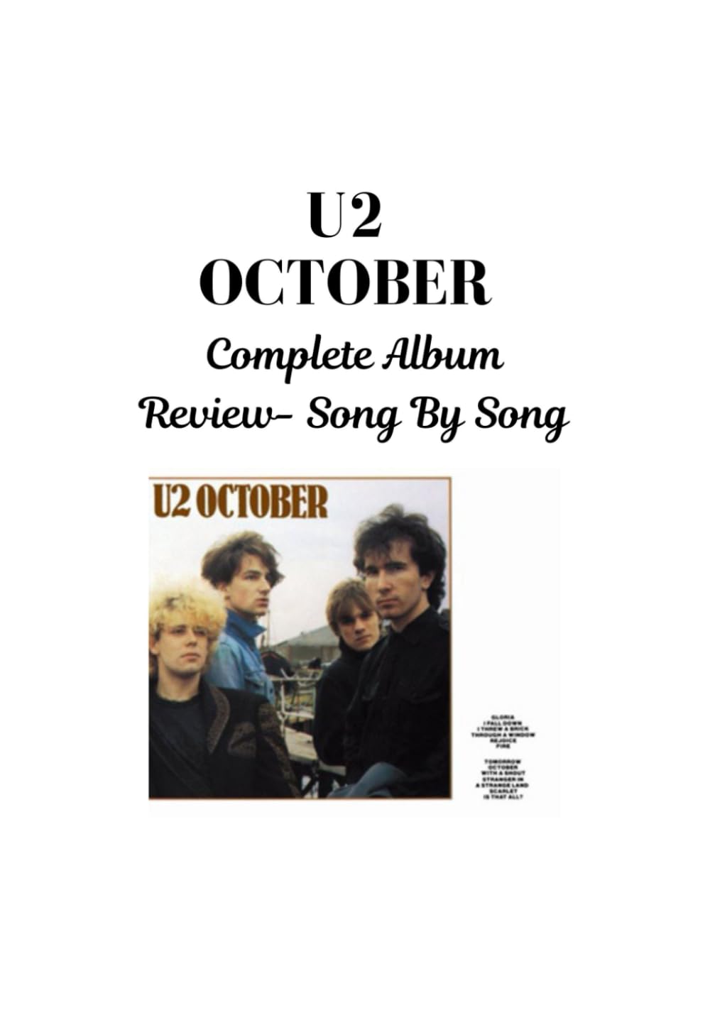 U2 OCTOBER Complete Album Review- Song by Song baixar o livro de graça