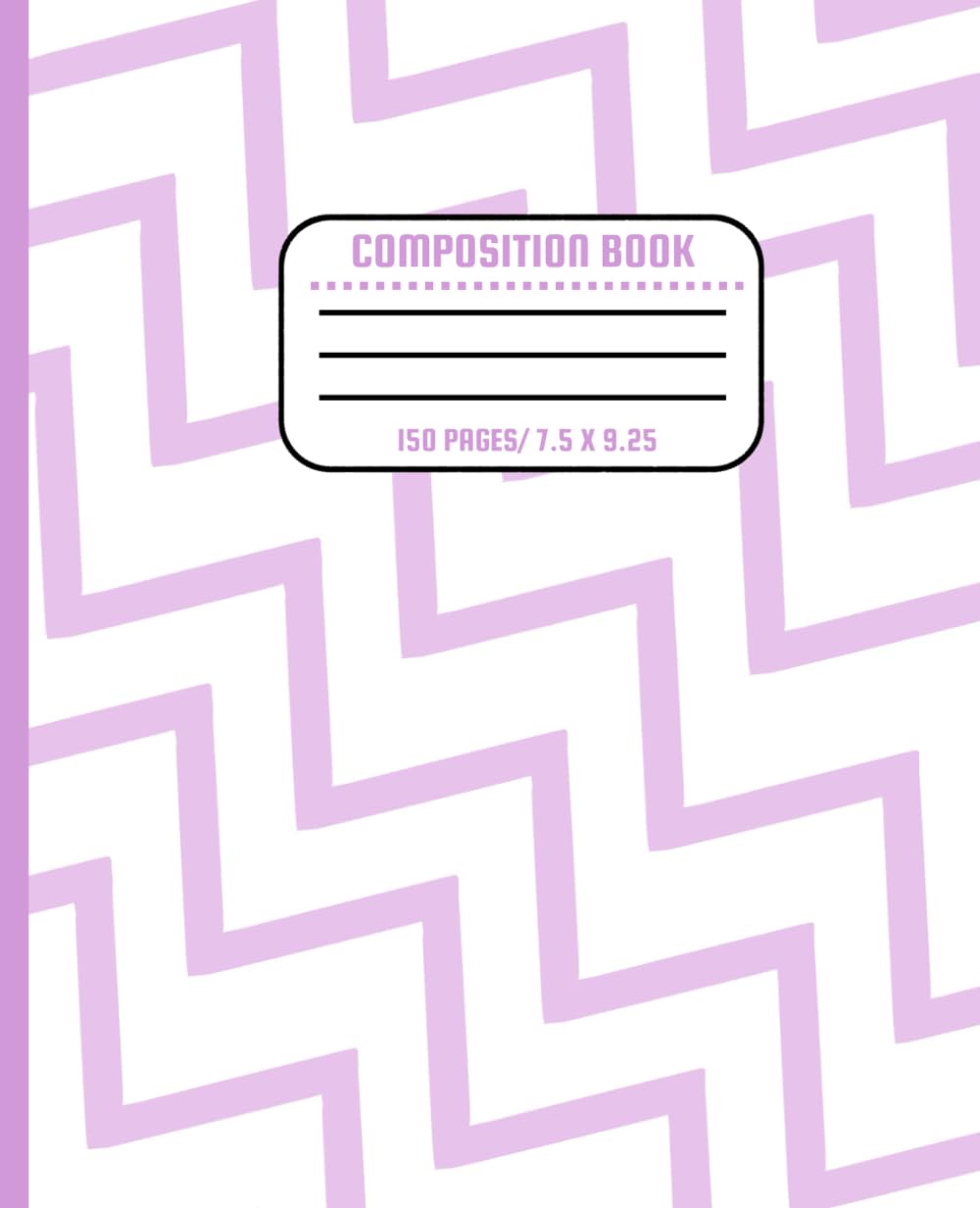Composition Book: Zigzag Theme-Purple-150 pages-7.5 x 9.25- For Minimalist Lovers and All Ages baixar livro de graça