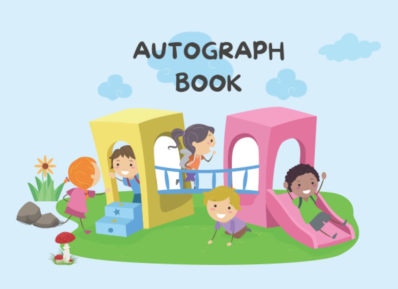 ler totalmente Autograph Book: Blank Pages Unlined for Keepsake Signatures Memorabilia Album Gift Trip Memory Book for kids 120 page