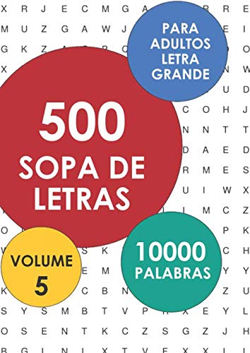 500 Sopa De Letras Para Adultos, Letra Grande: Volume 5 (Spanish Edition) baixar livro de graça