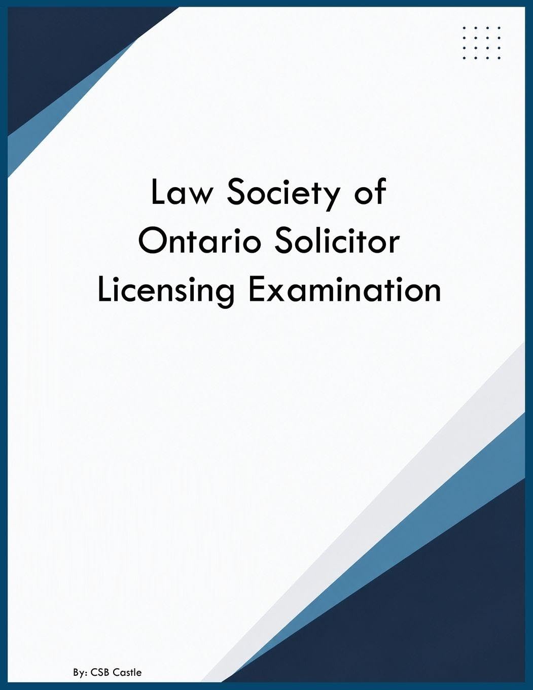 Law Society of Ontario Solicitor Licensing Examination baixar livro de graça
