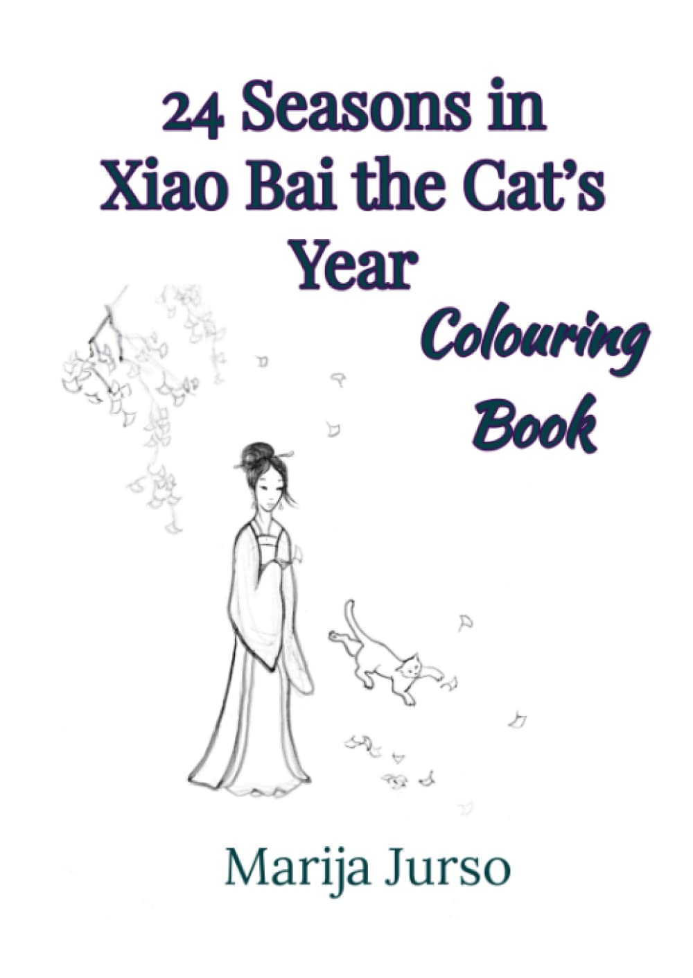 ler totalmente 24 Seasons in Xiao Bai the Cat’s Year: Colouring Book
