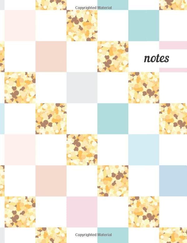 ler totalmente Notes: College Ruled Lined Journal, Cute Golden Pattern Design - Perfect for Office, School, College, Writing & Note Taking - Large 8.5 x 11 inches - 110 Pages