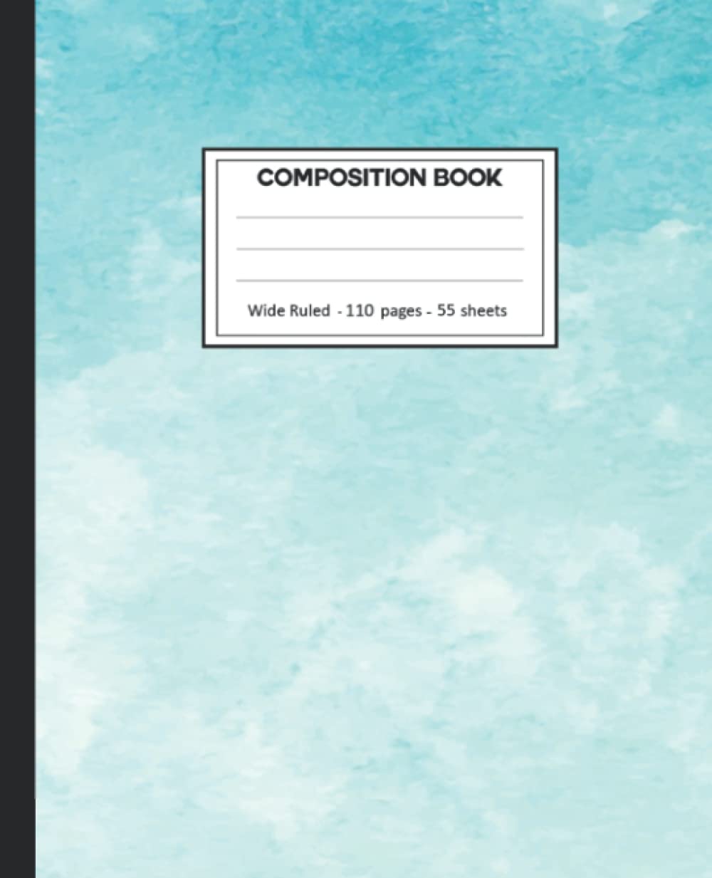 Composition Notebook: Wide Ruled: 110+ Lined Pages Writing Journal: Watercolor Theme baixar livro de graça