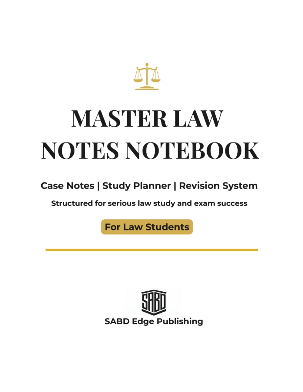 ler totalmente Master Law Notes Notebook: Case Notes, Study Planner & Revision System for Law Students: Structured Notebook for Law School, Judiciary Exam... (SABD Edge Law Student Core Series)