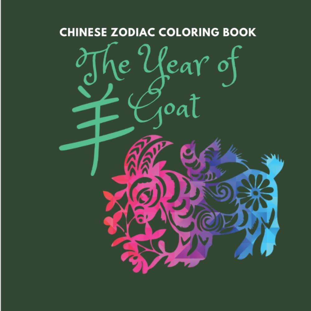 capítulo por capítulo baixar Chinese Zodiac Coloring Book - The Year of Goat | Good for both kids and Adults | 28 unique designs | Large Print