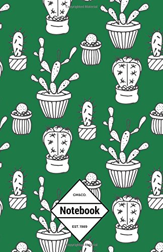 Gm & Co. Notebook Journal Dot-grid, Lined, Graph: Green Cactus Cacti Garden baixar livro de graça