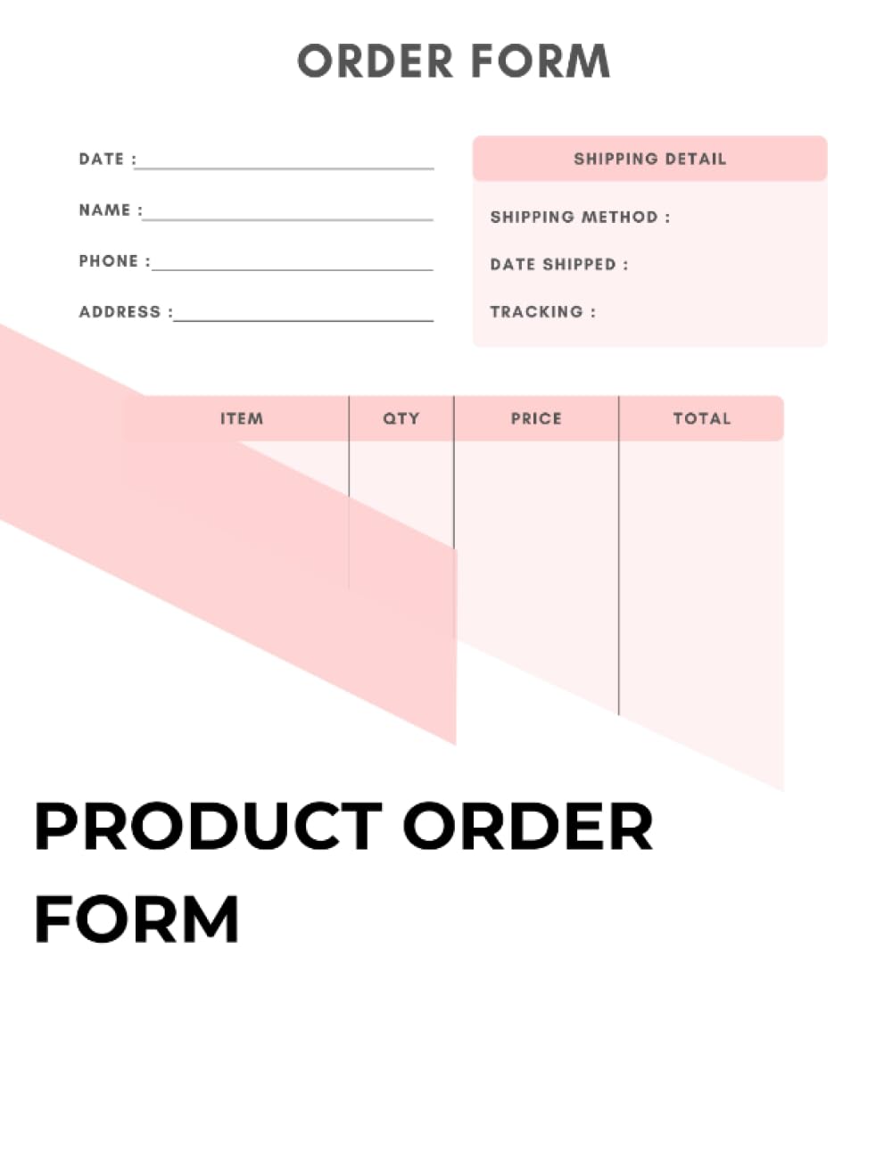 Product Order Form Book: For noting Orders for Small Business, 108 Pages, 8.5x11 inch large print baixar livro de graça