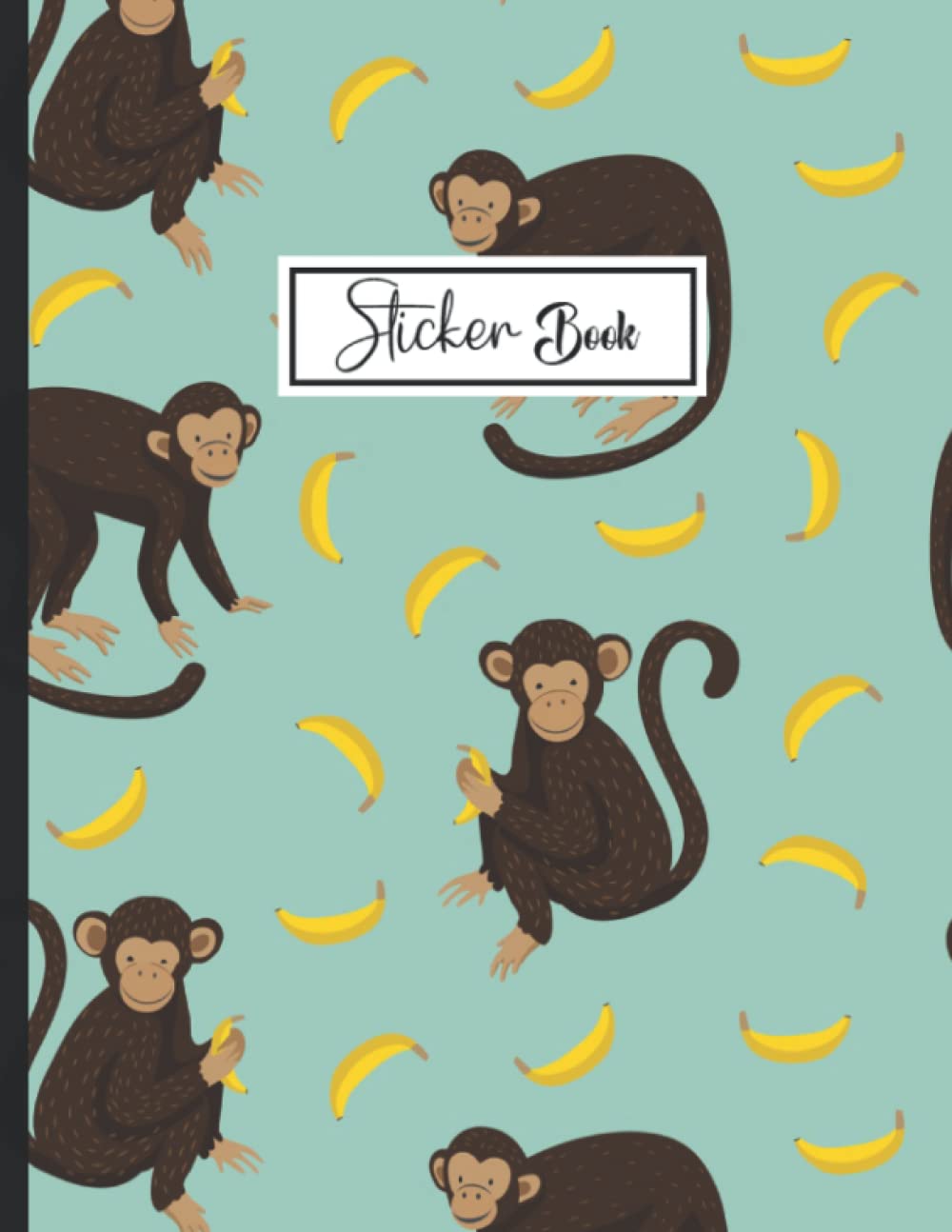 Sticker Book: Chimpanzee Theme Sticker Book Collecting Album Blank Notebook. baixar o livro de graça