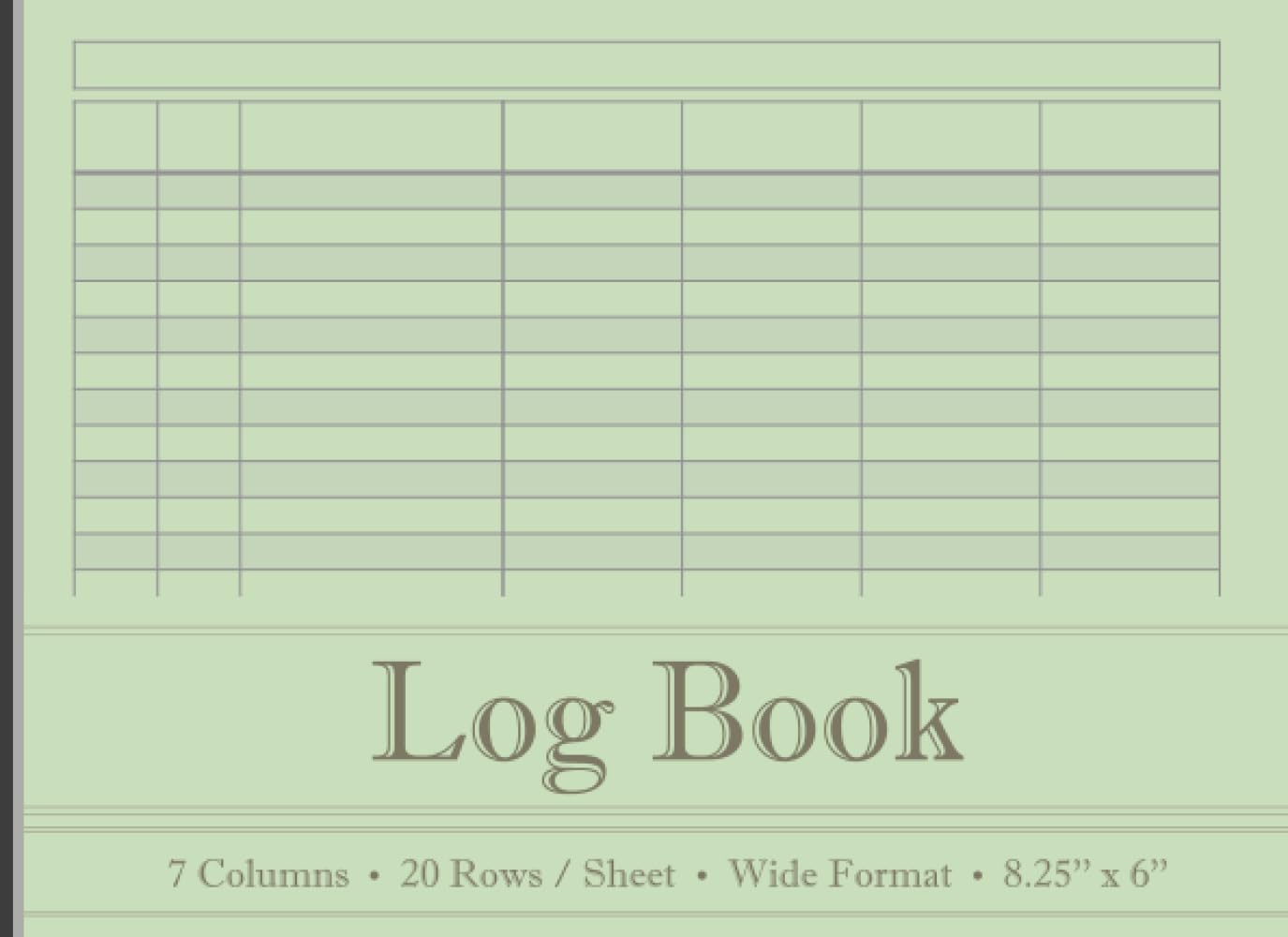 Multipurpose 7 Column Log Book | Large Customizable Journal adaptable for many uses including tracking Daily Activities, Vehicle Mileage, Business... | Landscape | 8.25'' x 6 '' | Lime Green baixar o livro de graça