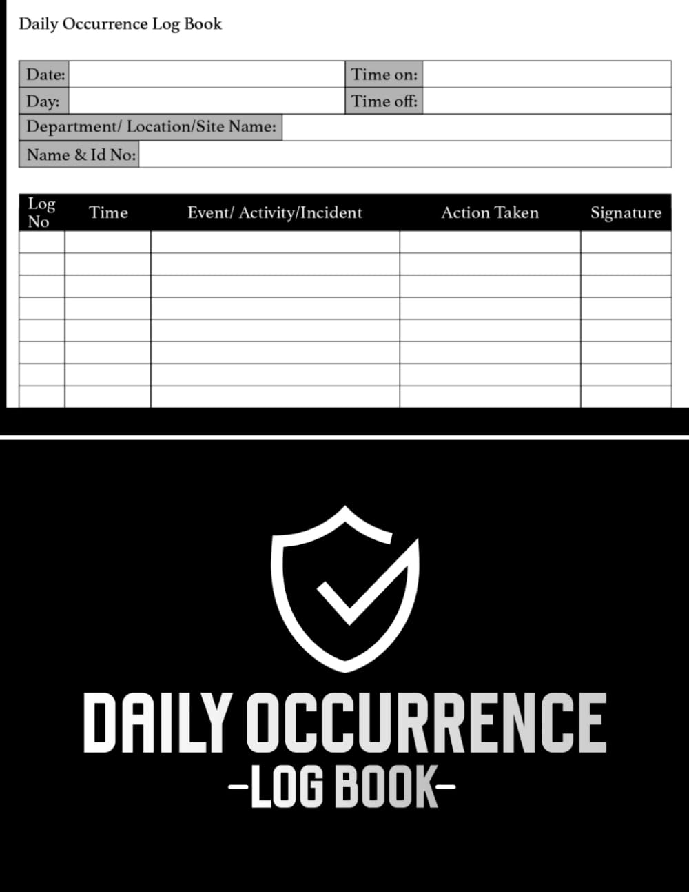 Daily Occurrence Log Book: Security Daily Occurrence Book, Record Daily Events, Activities and Incidents, Safety Compliance baixar livro de graça