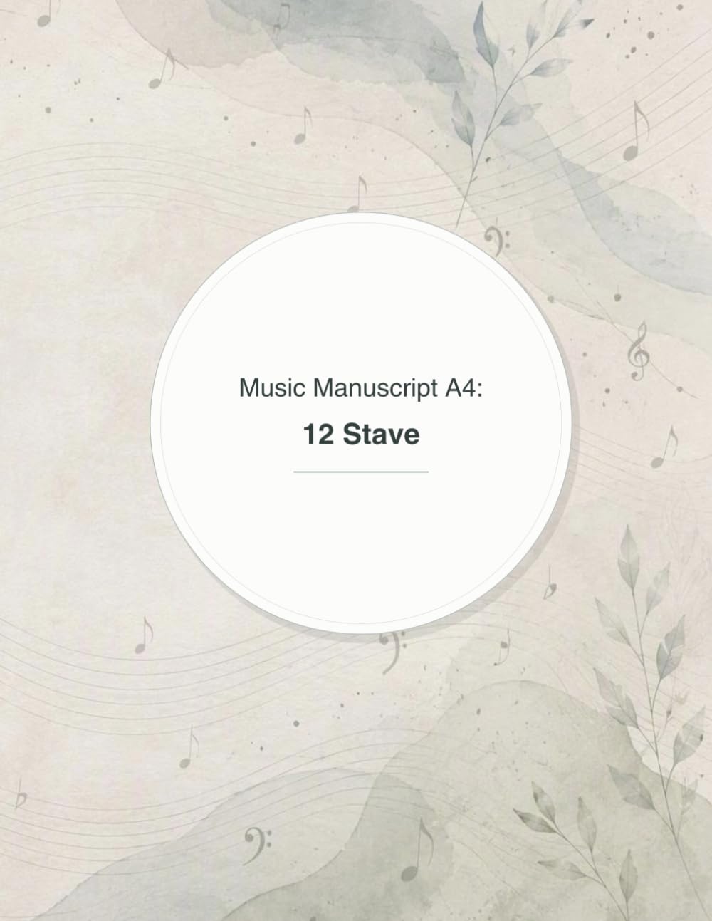 Music Manuscript A4: 12 Stave per page 100 page: A4 Sheet Music 12 Stave Blank baixar o livro de graça
