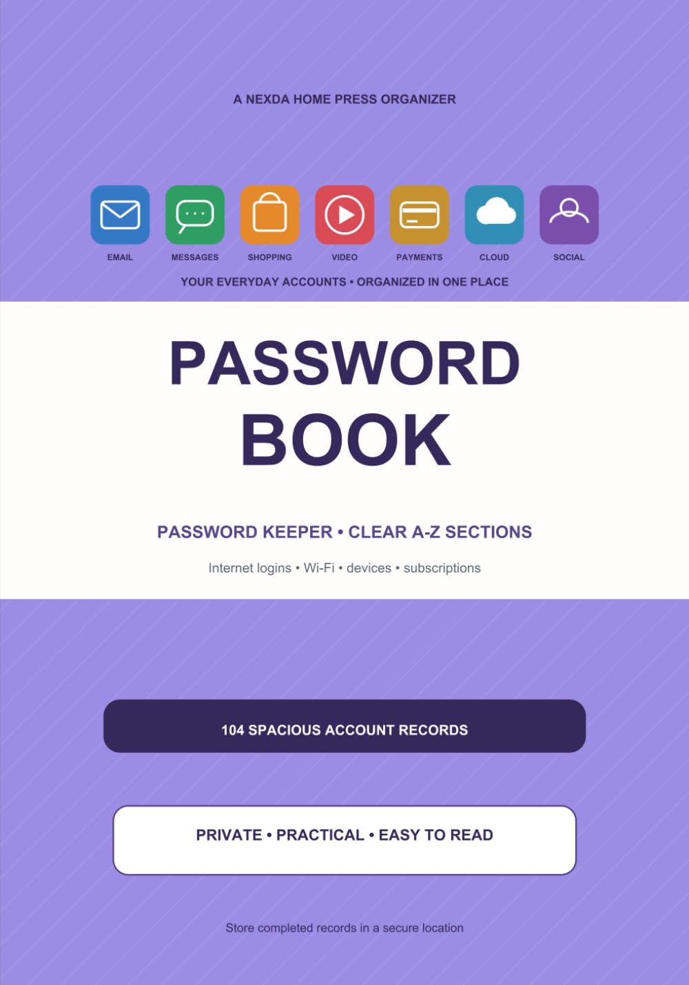 capítulo por capítulo baixar Password Book: Password Keeper with Clear A-Z Sections for Internet Logins, Wi-Fi, Devices, Subscriptions, and Secure Notes