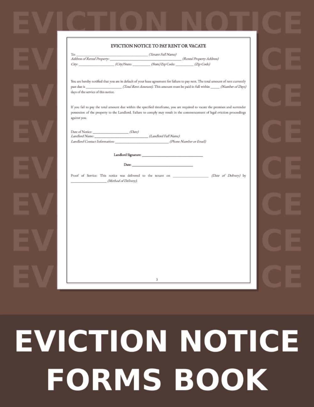 ler totalmente Eviction Notice Form Book: Professional Legal Templates for Landlords and Property Managers to Serve Tenant Vacate Notices