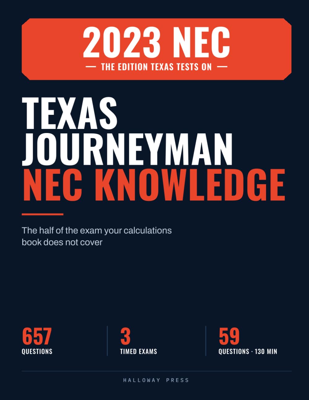 ler totalmente Texas Journeyman Electrician Exam Prep: The NEC Knowledge Portion: 657 Practice Questions Weighted to the TDLR Outline, Including 3 Timed Exams - 2023 NEC, the Edition Texas Tests On
