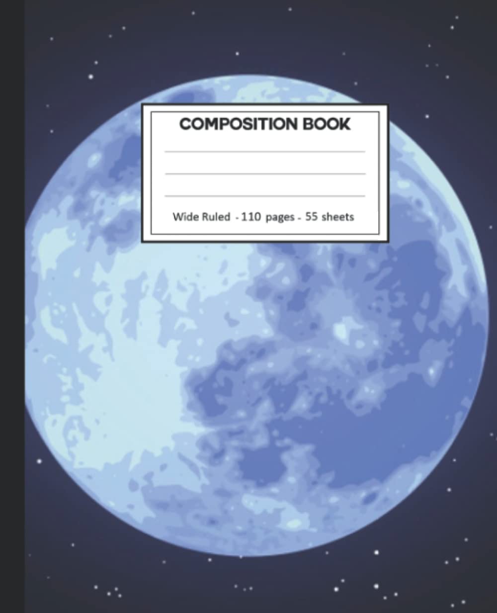 Composition Notebook: Moon Wide Ruled Blank Lined Composition Book Journal (7.5 x 9.25 in) Cute Notebooks for Girls Teens Kids School Planner Diary Writing Notes. baixar livro de graça