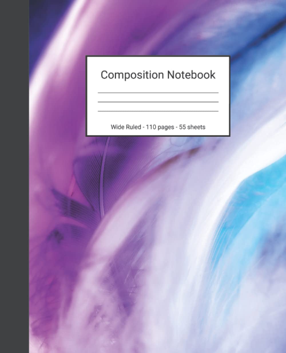 capítulo por capítulo baixar Composition Notebook: Wide Ruled Paper Notebook Journal - Blue White And Purple Abstract Art - Blank Wide Lined Workbook