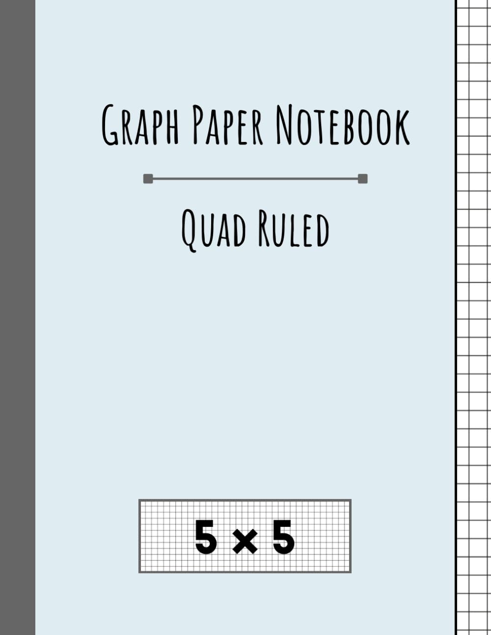 ler totalmente Graph Paper Notebook: Quad Ruled, Grid Paper Composition Graphing Journal for Students, Artists, and Engineers