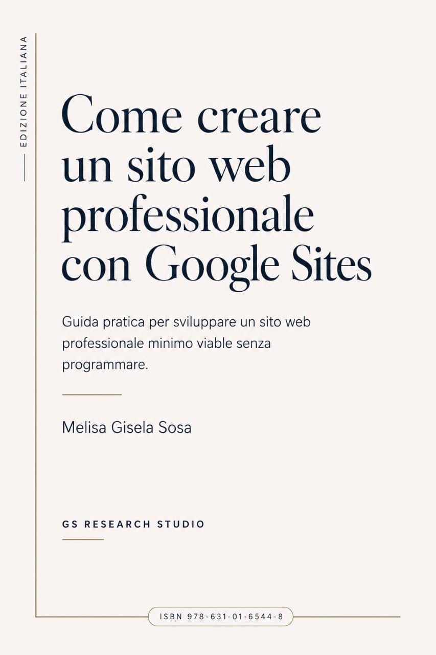 capítulo por capítulo baixar Come creare un sito web professionale con Google Sites: Guida pratica per sviluppare un sito web professionale minimo e funzionante senza programmare (Italian Edition)