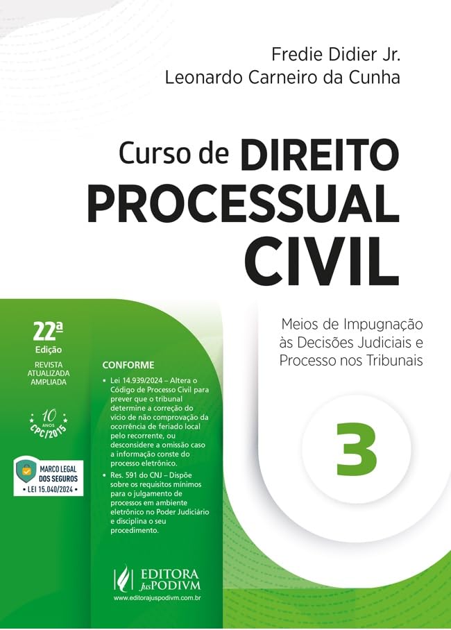 capítulo por capítulo baixar Curso de Direito Processual Civil - v.3 - Meios de Impugnação às Decisões Judíciais e Processo nos Tribunais 22Ed.2025