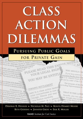 Class Action Dilemmas: Pursuing Public Goals for Private Gain (English Edition) baixar o livro de graça