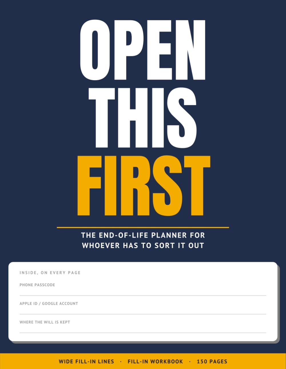 capítulo por capítulo baixar OPEN THIS FIRST: The End-of-Life Planner for Whoever Has to Sort It Out