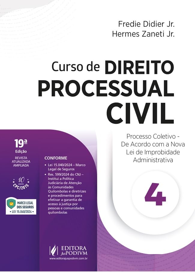 capítulo por capítulo baixar Curso de Direito Processual Civil - v.4 - Processo Coletivo 19Ed.2025