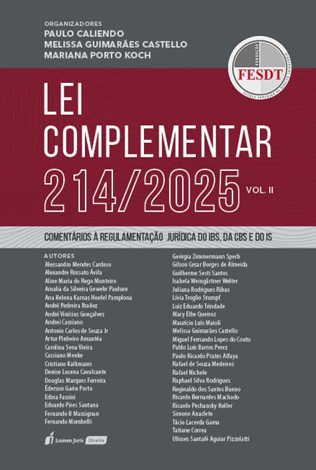 ler totalmente Lei Complementar 214/2025 - Volume II - 2026