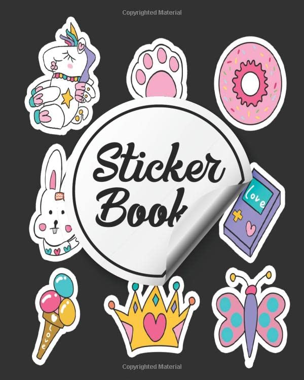 Sticker Book: Cartoon Blank Sticker Book for Kids Stickers Collection book baixar o livro de graça