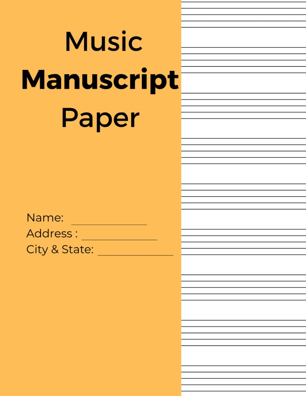 Manuscript Paper Book: 12-Stave Blank Sheet Music Journal | 120 Pages | Large 8.5" × 11" | Includes Music Notation Reference Guide | Perfect for... Guitar, Choir, Orchestra & Music Lessons baixar o livro de graça