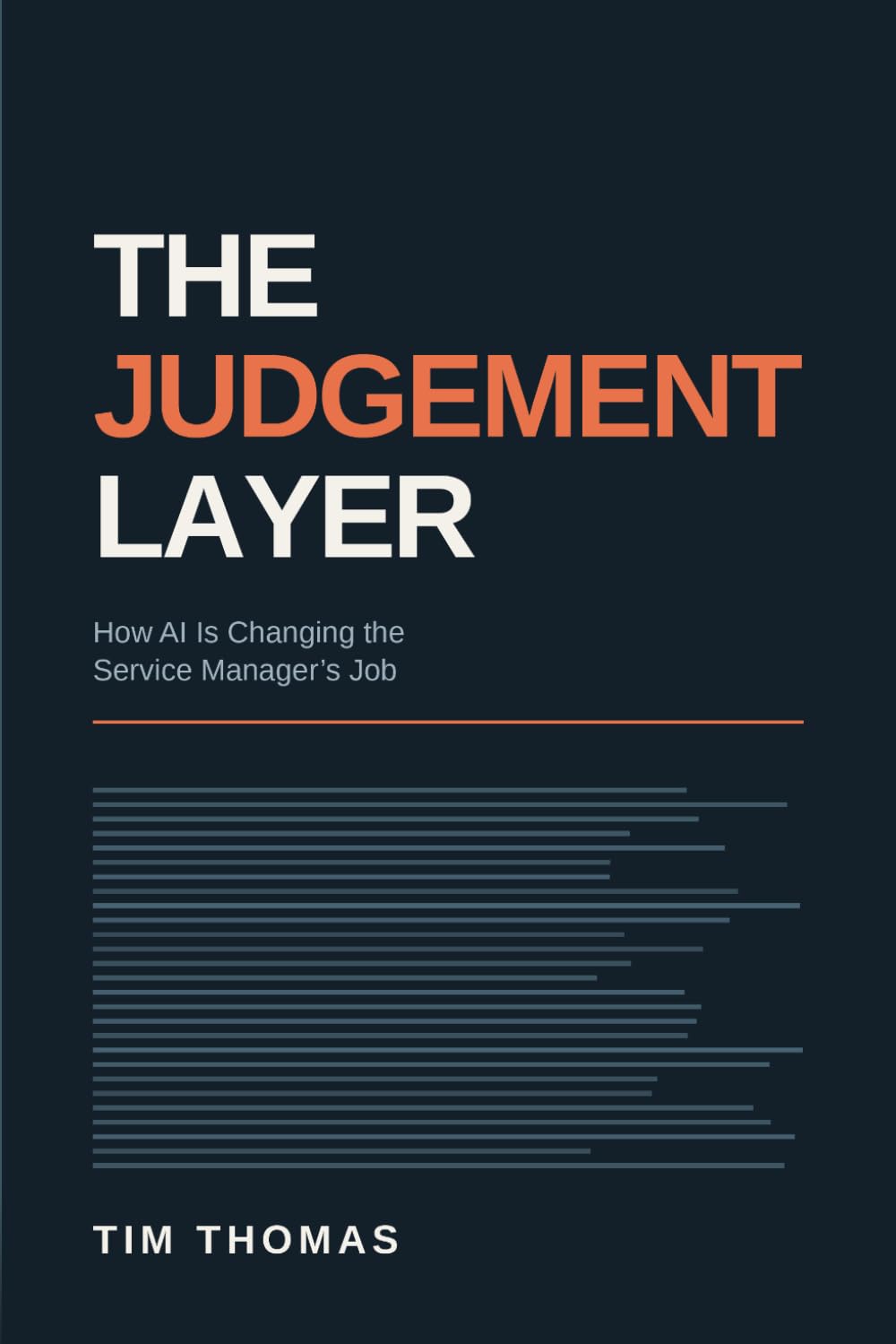 capítulo por capítulo baixar The Judgement Layer: How AI Is Changing the Service Manager's Job