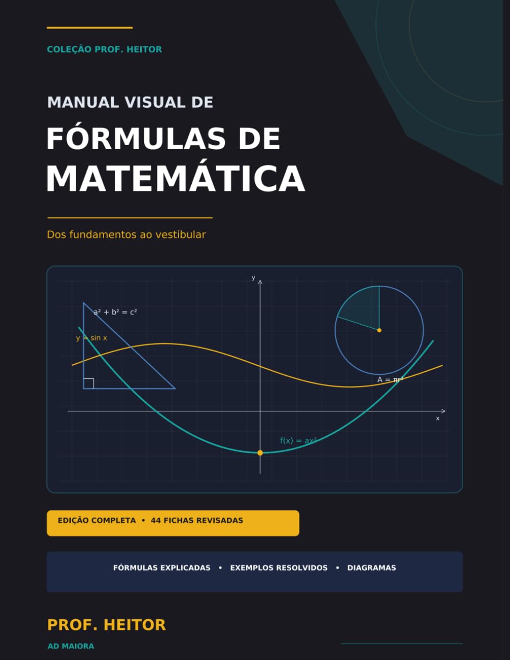 Manual Visual de Fórmulas de Matemática: Dos fundamentos ao vestibular (Portuguese Edition) baixar livro de graça