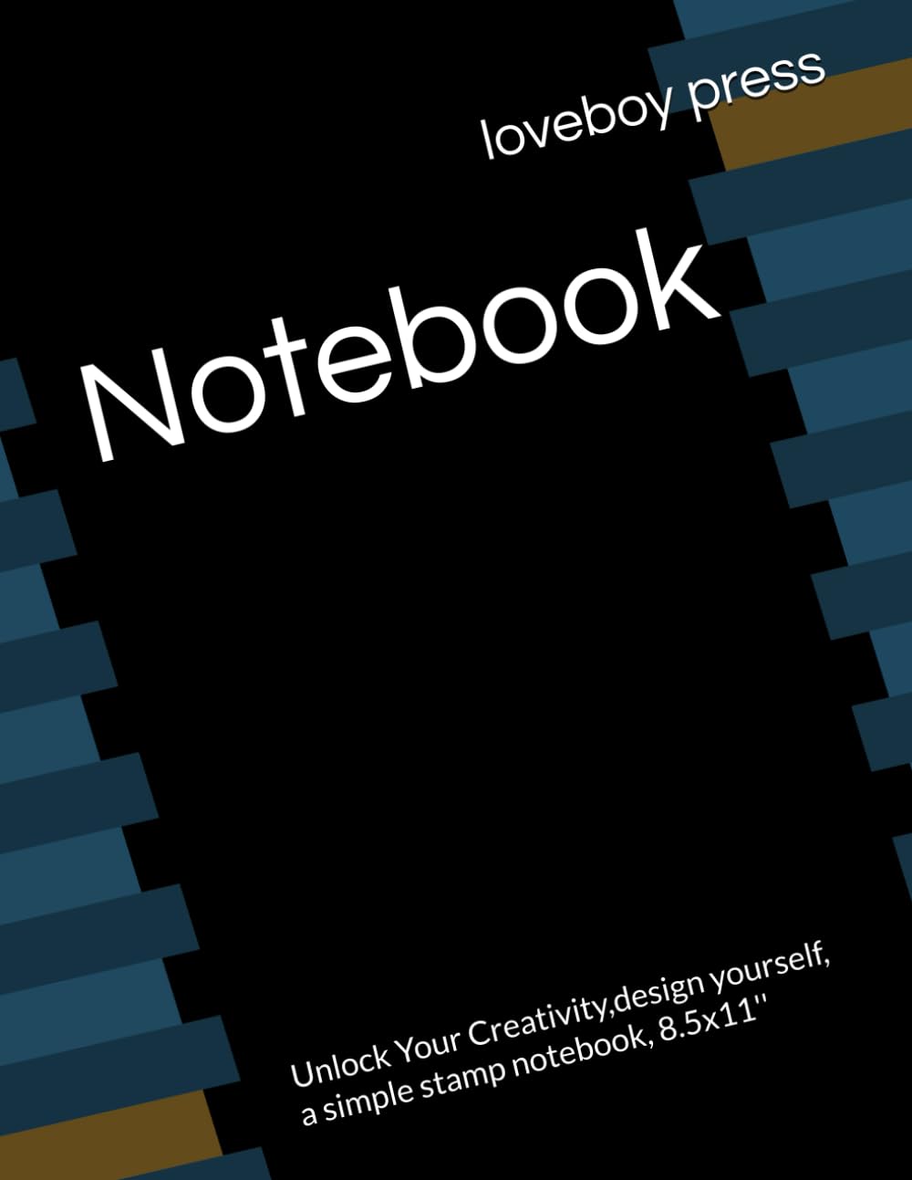 ler totalmente Notebook: Unlock Your Creativity,design yourself, a simple stamp notebook, 8.5x11''