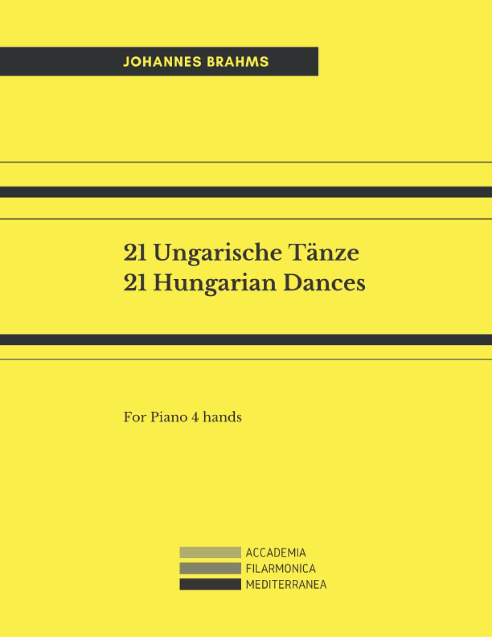 ler totalmente 21 Ungarische Tänze: 21 Hungarian Dances - For Piano 4 hands (German Edition)
