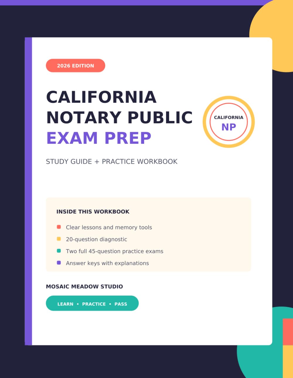 ler totalmente California Notary Public Exam Prep: 2026 Edition: Study Guide + Practice Workbook