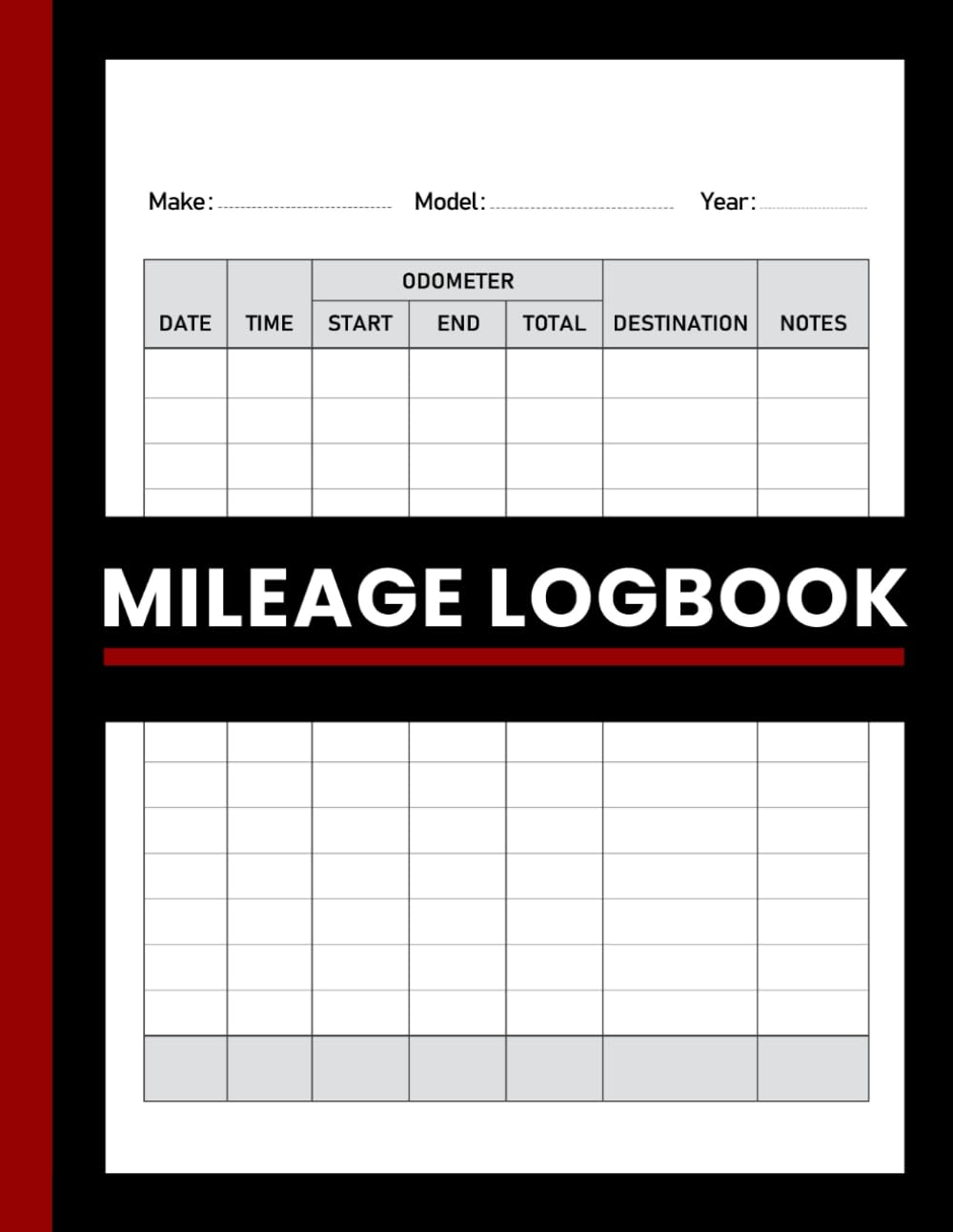 Daily Vehicle Mileage Log Book: Record Car or Truck Mileage for Business Journeys: Track Business Mileage, Car Mileage I Large Print baixar livro de graça