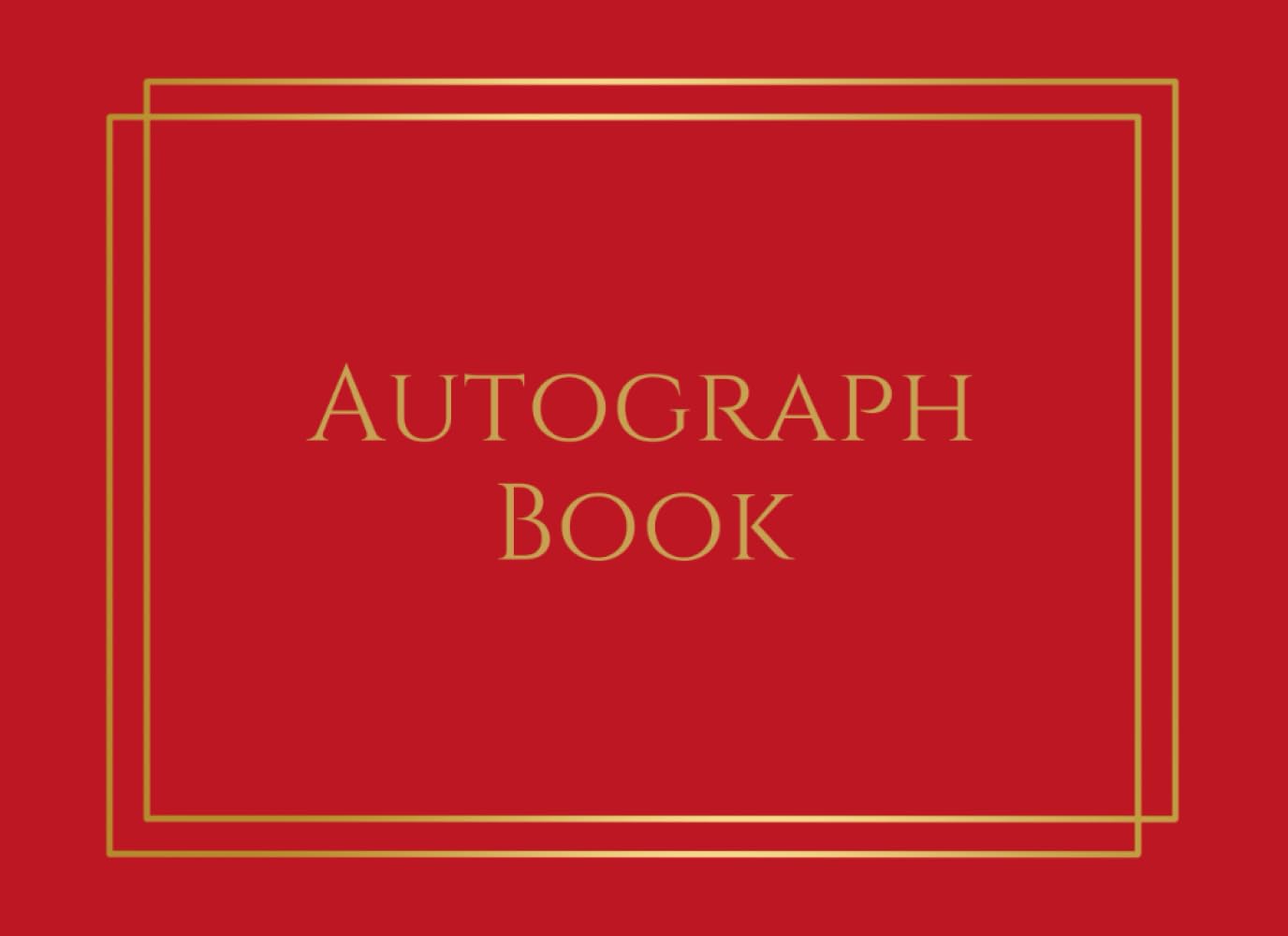 ler totalmente Red Autograph Book: Small, Elegant Pad for Signatures of Celebrities, Musicians, Authors, or Friends. Use at Concerts, Conventions, Events, etc. Gift... Kids, or Teens. 100 Plain, Blank Pages.