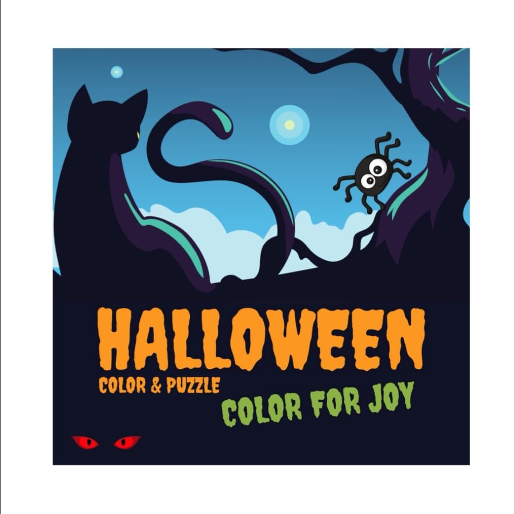 Color for joy: Halloween color & puzzle baixar livro de graça