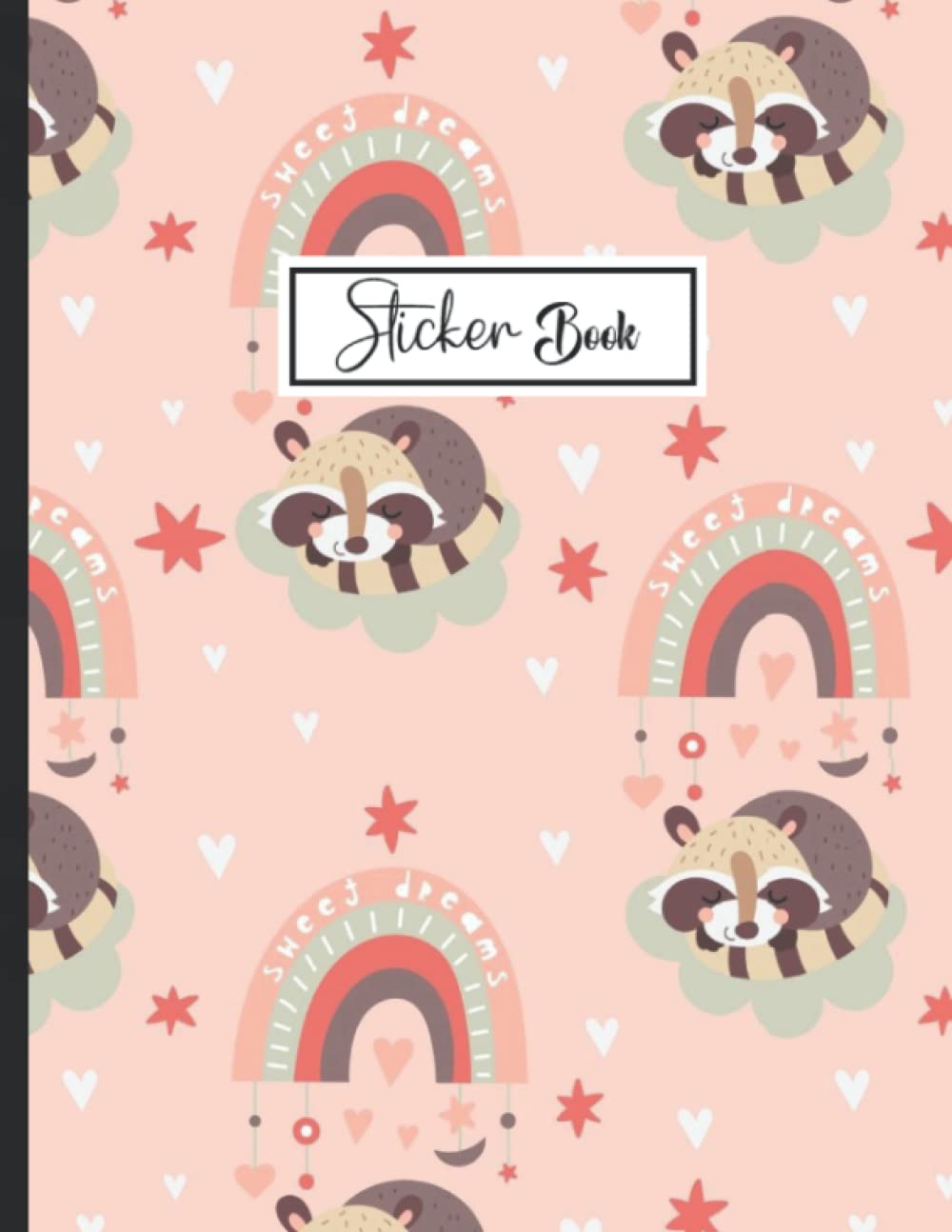 Sticker Book: Cute Raccoon Design Blank Sticker Album Journal pages for Kids Sticker Collection Book. baixar o livro de graça