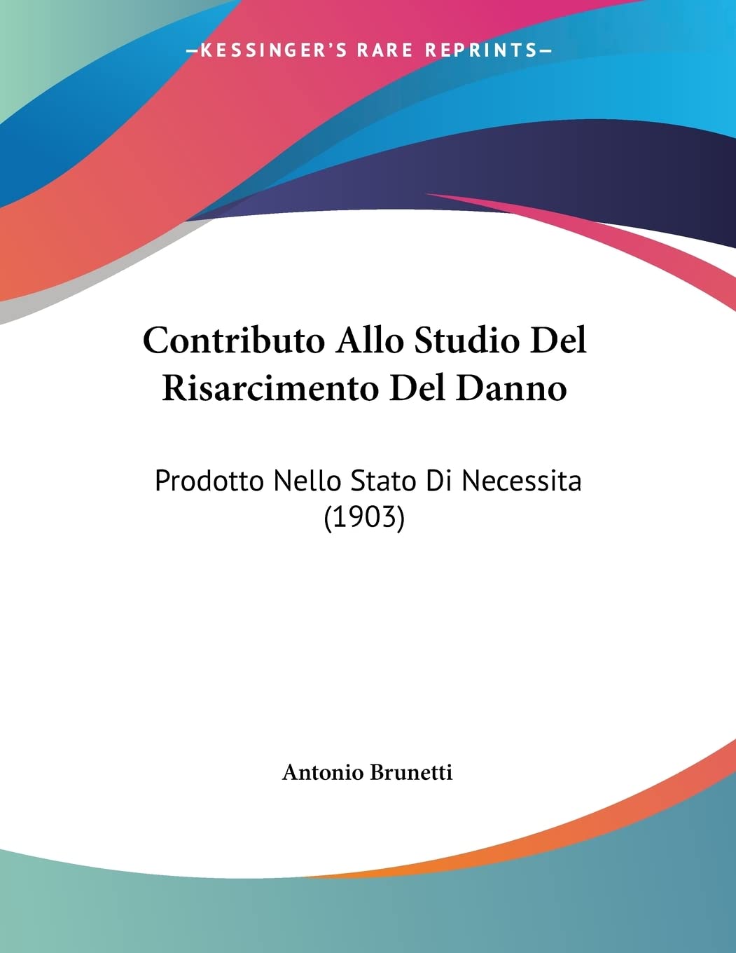 Contributo Allo Studio Del Risarcimento Del Danno: Prodotto Nello Stato Di Necessita (1903)