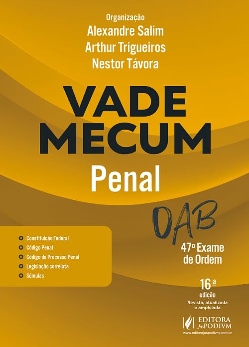 capítulo por capítulo baixar Vade Mecum Penal 47 Exame Oab - 2026 Juspodivm