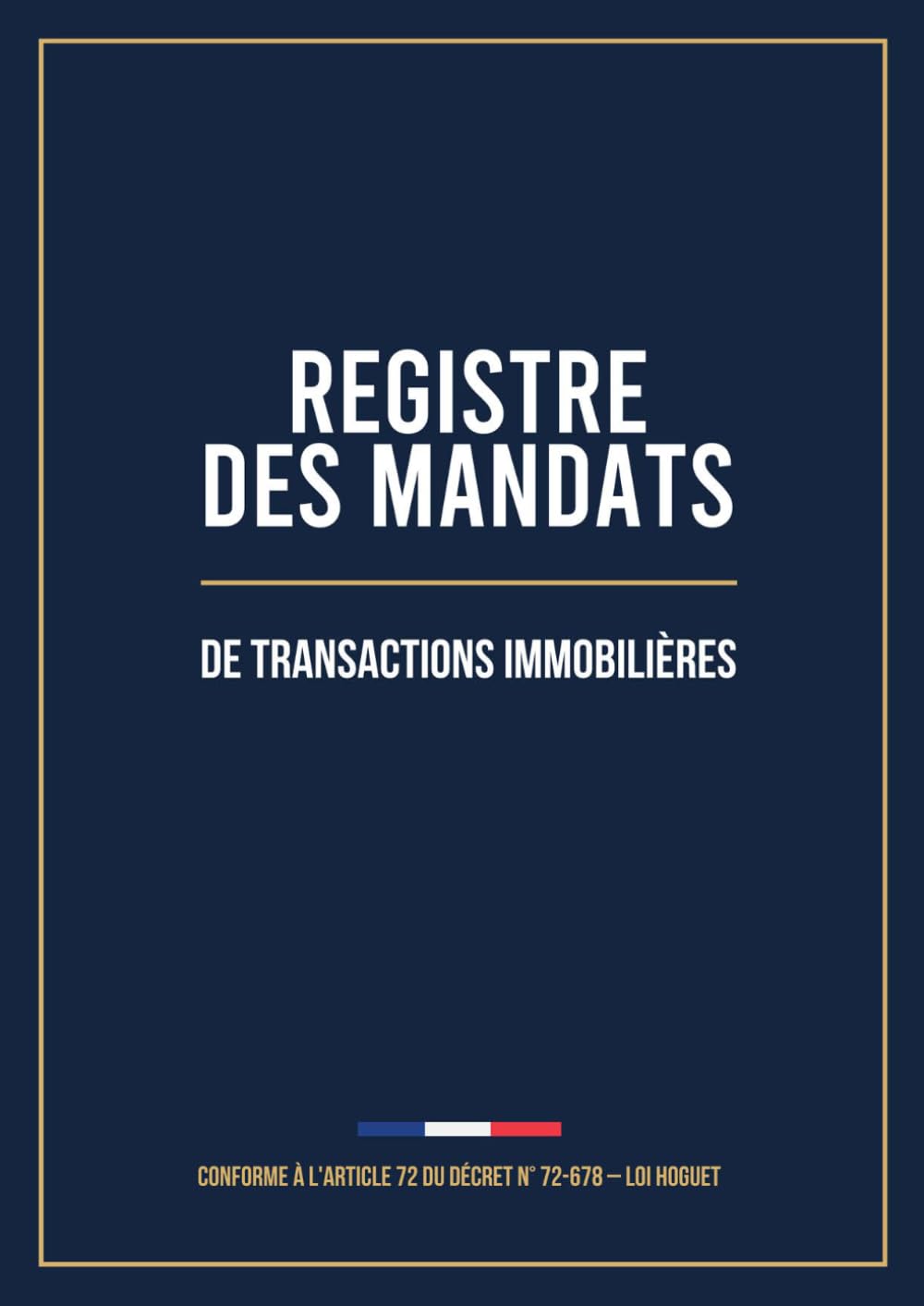 Registre des Mandats de Transactions Immobilières: Conforme à l'article 72 du décret n° 72-678 – Loi Hoguet | 480 mandats pré-numérotés, pages cotées... location, fonds de commerce | Format A4 baixar o livro de graça